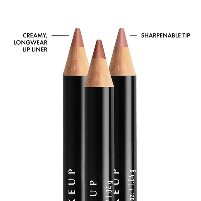 NYX PROFESSIONAL MAKEUP Slim Lip Liner Set, Long-Lasting Creamy Lip Liner Pack Of 3 (Peakaboo Neutral, Nude Pink, Ever)