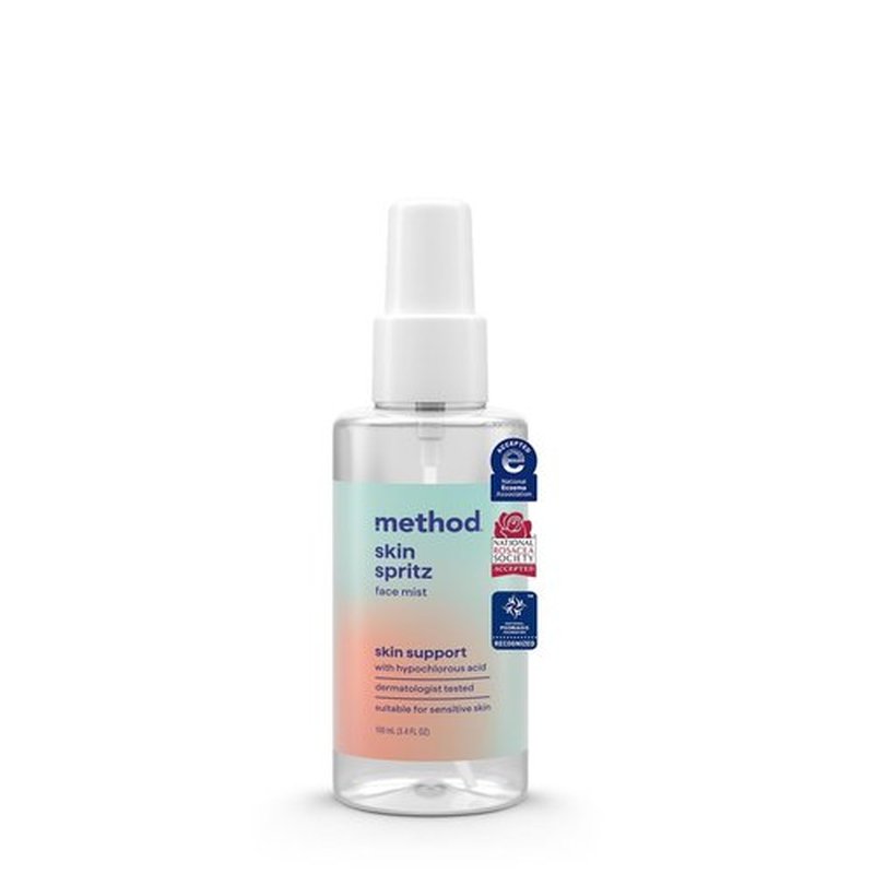 Method Hypochlorous Acid Skin Spritz - Daily Face Mist for Redness Relief & Healthy Skin | Travel Size, 3.4 fl oz
