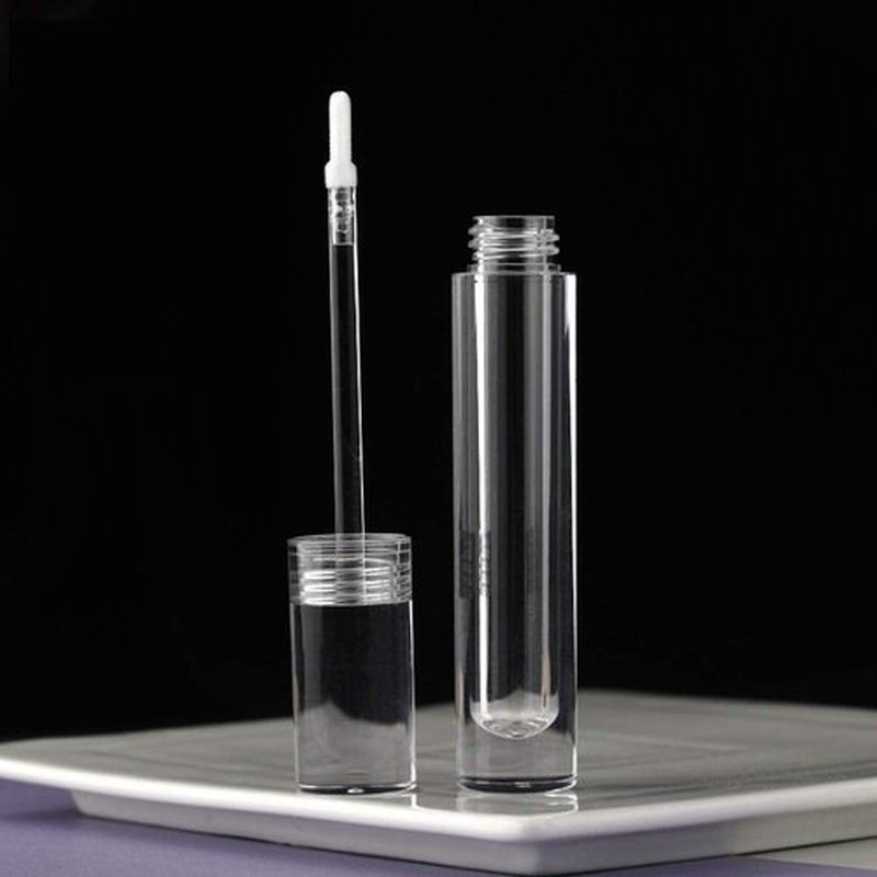 Snowso Lip Gloss Tubes with Wand Empty, 10 Pack 5ml Transparent Lip Gloss Containers, Clear Crystal Lip Gloss Tubes with Rubber Stoppers for DIY Lip Gloss