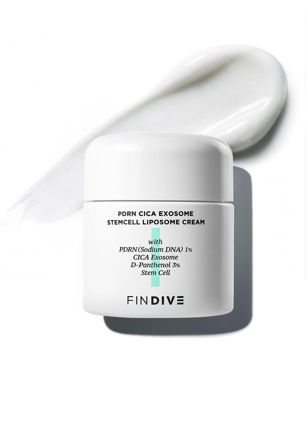FINDIVE OFFICIAL PDRN Cica Exosome Stemcell Liposome Cream, Hydrating & Soothing Moisturizer with D-Panthenol and Centella Complex, Korean Skincare 1.69fl.oz