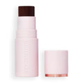 Revolution Beauty London Skin Silk Bronzer Stick - Buildable Cream-to-Powder Formula, Vegan & Cruelty-Free, Deep Mocha, 0.15 oz