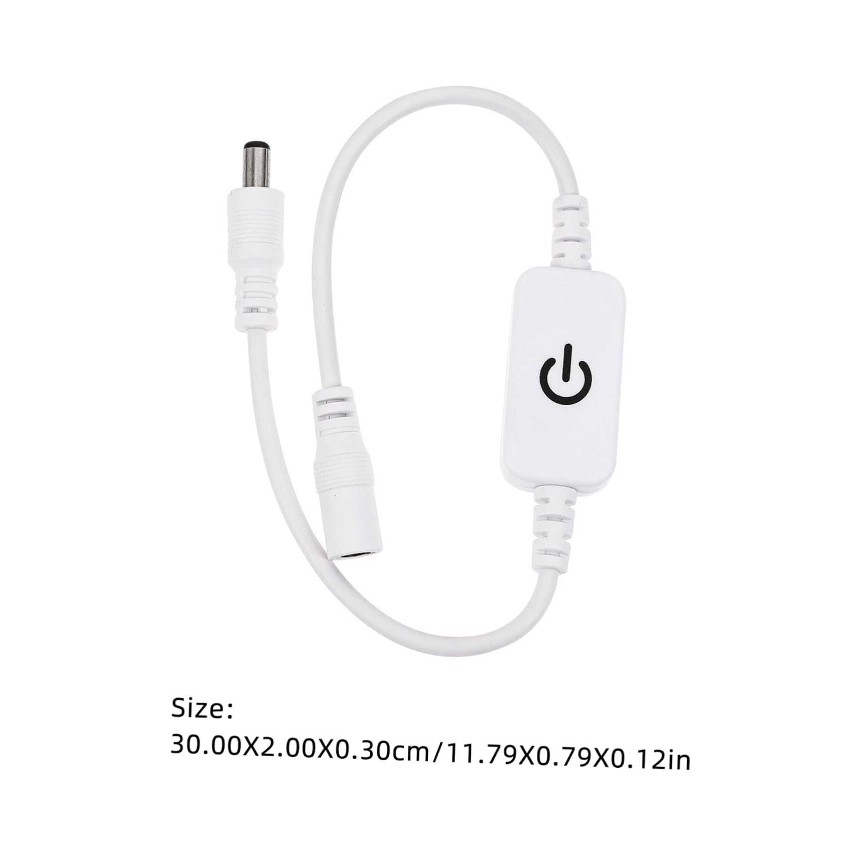 Uonlytech Touch Dimmer Switch Led Light with Inline Cable Controller Touch-Control Brightness Adjustment for Single Color Strip Lights Home Lighting Accessory for Steady Flicker-Free Dimming