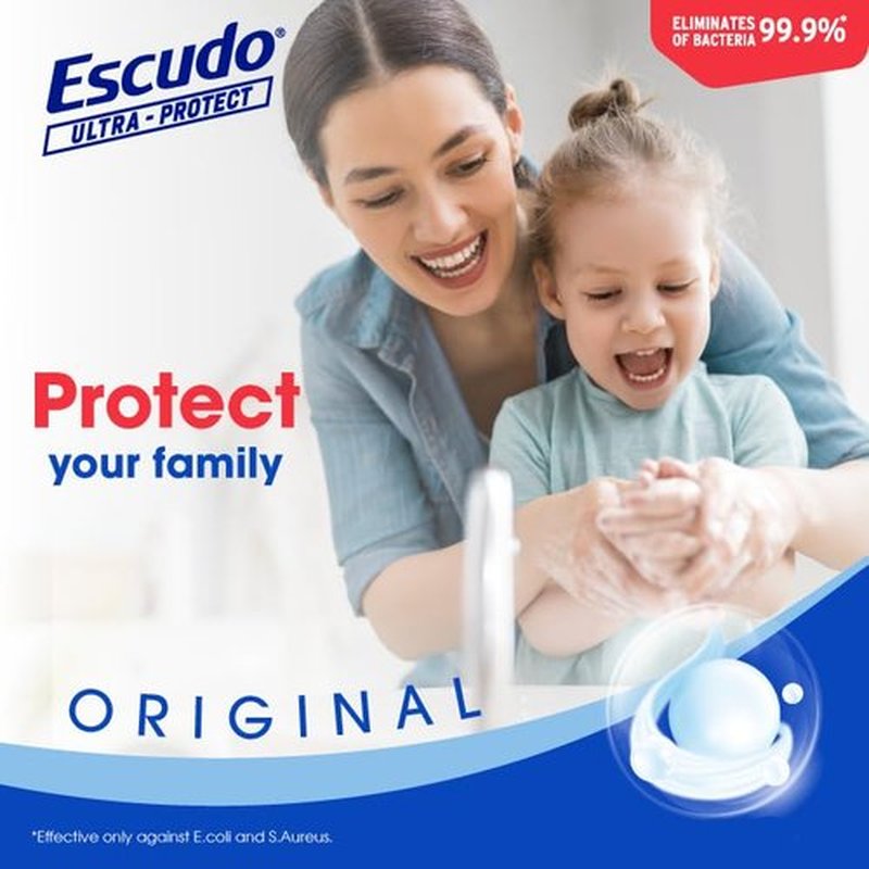 Escudo Ultra-Protect Original Antibacterial Bar Soap, 4.05 oz, 6 Pack, Fresh Clean Scent
