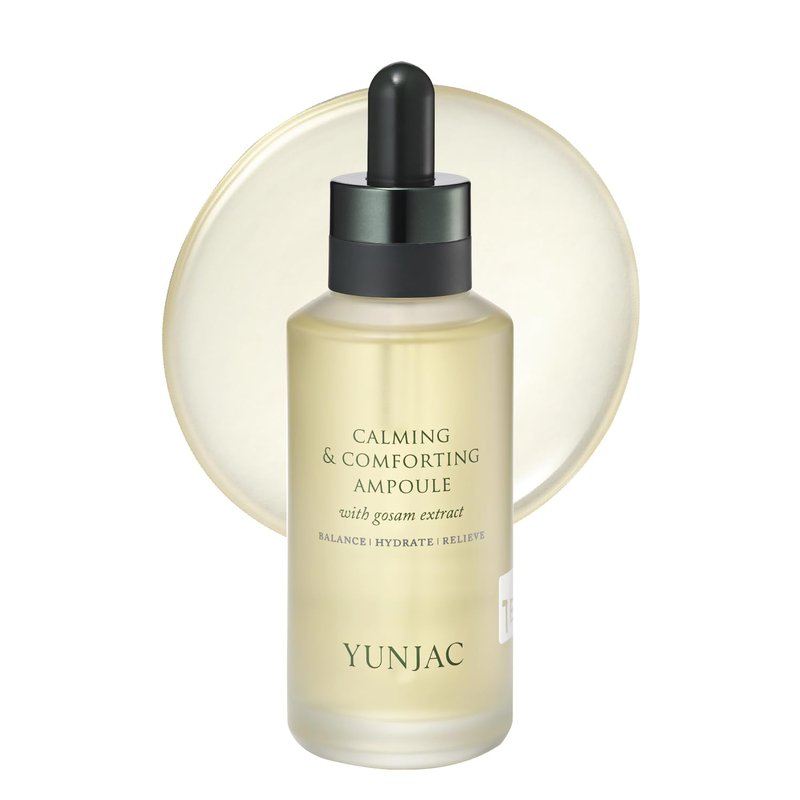 YUNJAC Calming & Comforting Ampoule (1.01 fl oz) – Soothing serum for sensitive and blemish-prone skin with Licorice, Sophora Root Extract & Panthenol, for redness relief and an instant cooling effect
