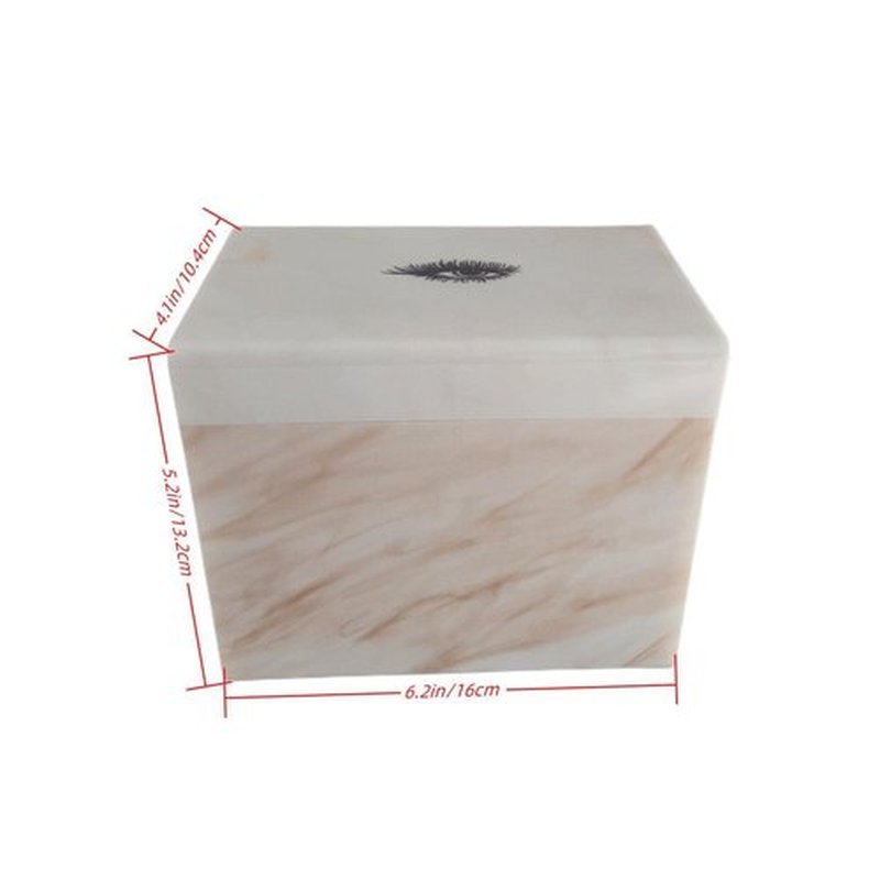 10 Layers Acrylic Eyelash Storage Box,Eyelash Holder Extension Tool,Makeup Organizer False Eyelashes Glue Pallet Holder, Grafting Eye lashes Close-Packed Display with 10 Pallets (Yellow Marble)