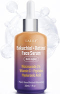 Bakuchiol Retinol Serum for Face with Vitamin C Hyaluronic Acid & Niacinamide Anti-Aging Plant-Based Serum Reduces Wrinkles Firms & Smooths Skin Vegan Fragrance-Free1 fl oz