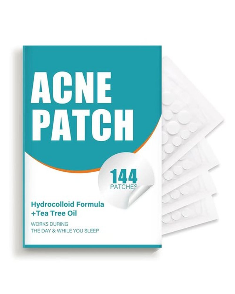 Pimple Patches for Face, Hydrocolloid Acne Patches with Tea Tree Oil for Spot Treatment, Zit Patch, Blemish Cover, Two Sizes, Vegan, Cruelty Free (144 Count (Pack of 1))