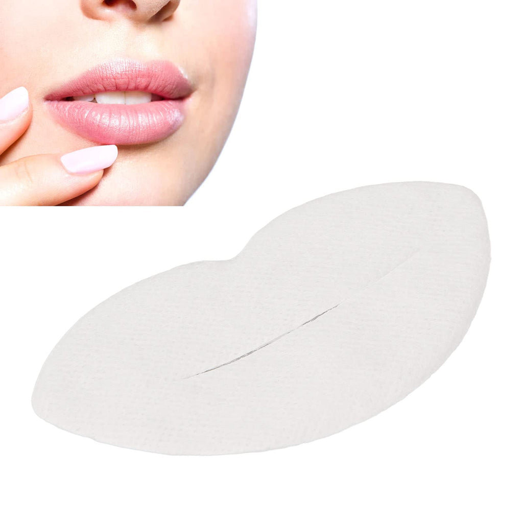 FILFEEL 300pcs DIY Lip Paper Masks, Double Layer Pure Cotton Pressing Disposable Lip Masks Paper Sheet, Spa Lip Skin Care Pads for Spa Salon Home