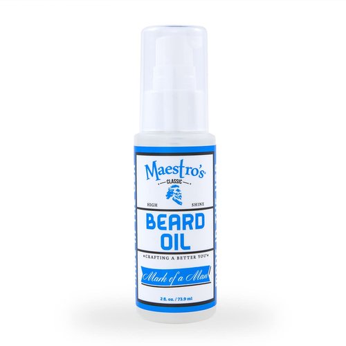 Maestro's Classic Beard Oil - High-Shine Moisturizing & Taming for All Beard Types | 2 Ounce