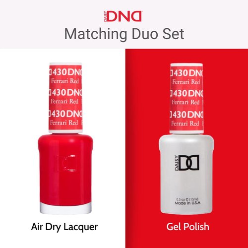 DND Gel Polish Set - Yellow Collection | UV/LED Gel & Air Dry Nail Lacquer Duo, 0.5 Fl Oz Each