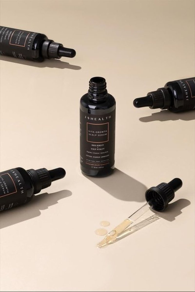 JSHealth Peptide Hair Growth Serum for Women - 7 Clinically Studied Actives | Vegan & Oil-Free (1.69 fl oz)