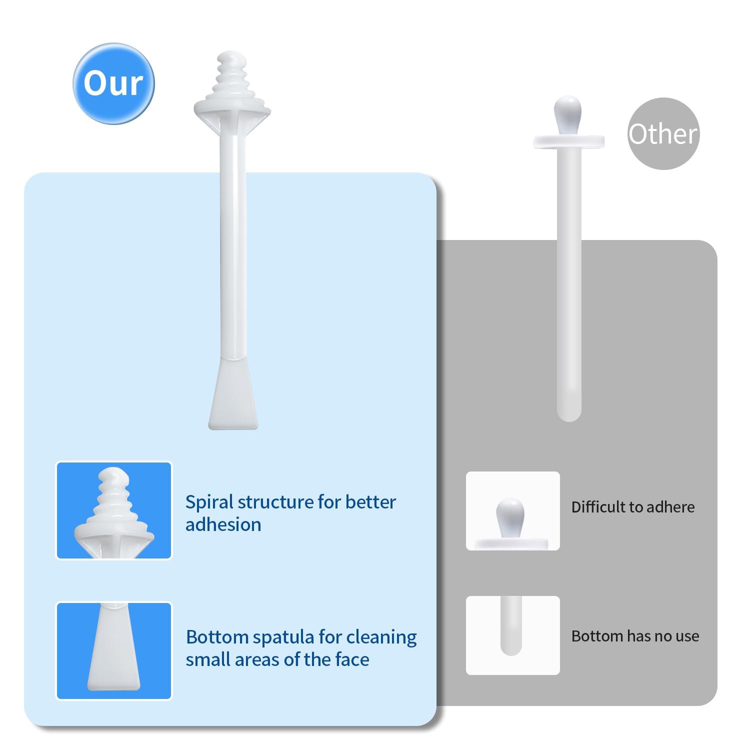 80Pcs Nose Wax Sticks, Hair Wax Applicator with Disposable Spatulas for Nostril Cleaning, Ear Face Hair Removal for Men Women, Painless