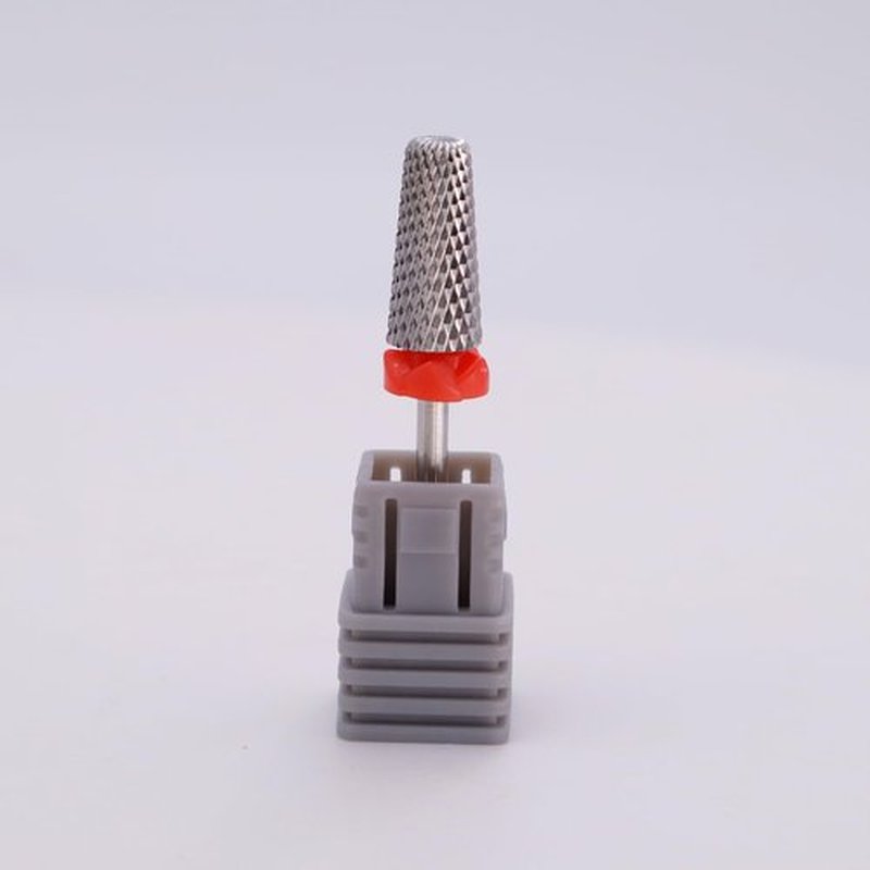 Fantexy 3/32" Carbide Nail Drill Bit - Remove Acrylic Hard Gels Quickly and Safely, 5-in-1 Tungsten Carbide Nail Drill Bit for Nail Art,Manicure,Pedicure,Gel,Cuticle Clean(Fine - F)