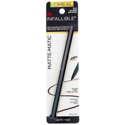 L'Oreal Paris Infallible Matte-Matic Mechanical Eyeliner, Deep Brown, 0.01 oz. (Pack of 2)