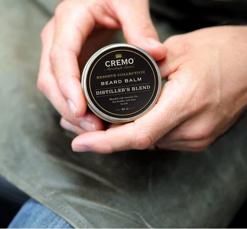 Cremo Beard Balm - Distiller's Blend | Nourishes & Shapes All Lengths of Facial Hair, 2 Ounce