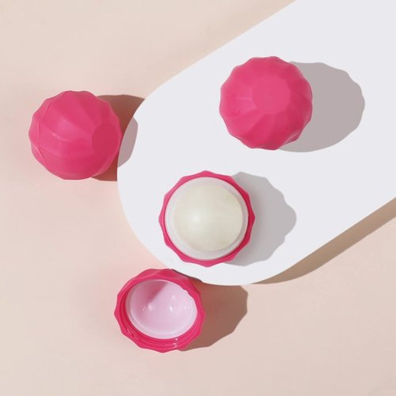 longway 0.24Oz (7ml) Empty Lip Balm Sphere Containers | Screw Cap Lipstick Tubes/Chapstick Tubes/Chapstick Holder for Lip Gloss & BPA FREE (Rose)