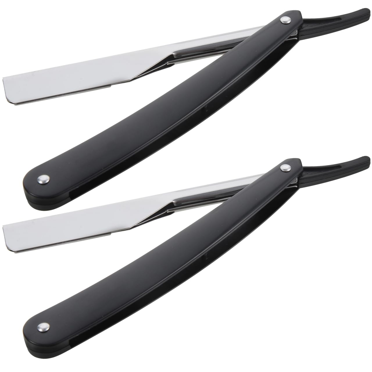 Uonlytech Manual Straight Edge Razor for Men Black Portable Barber Razor Blade Shaper for Precise Shaving and Beard Styling at Home and Travel