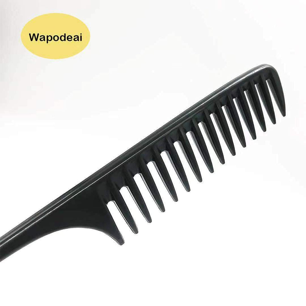 Wapodeai 2 Pcs Wide Tooth Comb Detangling Hair Brush, Anti Static Heat Resistant Hair Comb, Suitable for all Kinds of Hair.