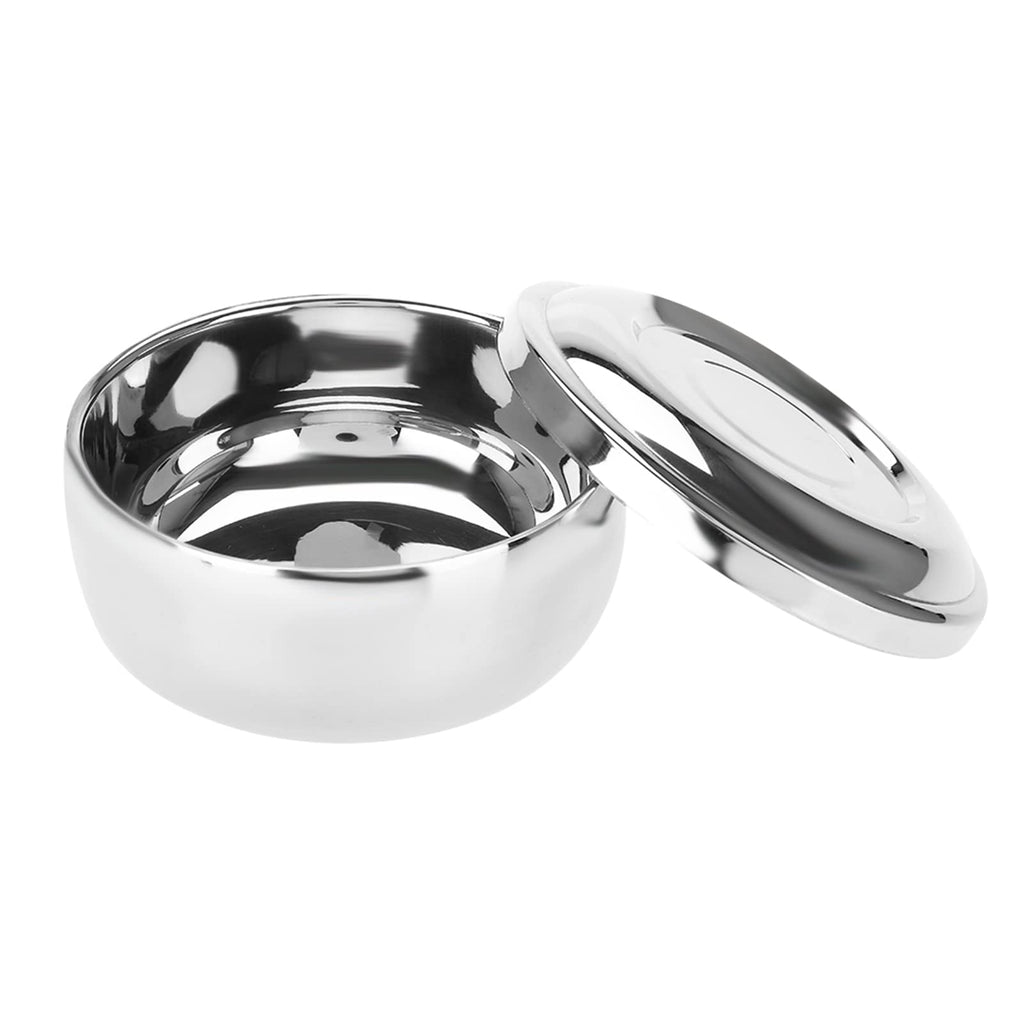 Semme Shaving Bowl For Men, Men Stainless Steel Shaving Soap Bowl with Lid,Shaving Soap Bowl,Shaving Mug Container,Easier to Lather,Fits Most Soaps