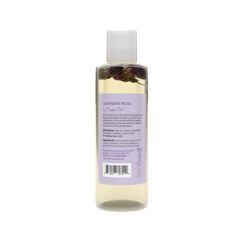 Olivia Care Body Oil Lavender Rose Vegan & Natural Perfume Oil For Women | Hydrating After Bath Oil- Infused with VITAMIN E, K & Omega Fatty Acids - Reduce Dry Skin, Anti-Aging (Lavender Rose)