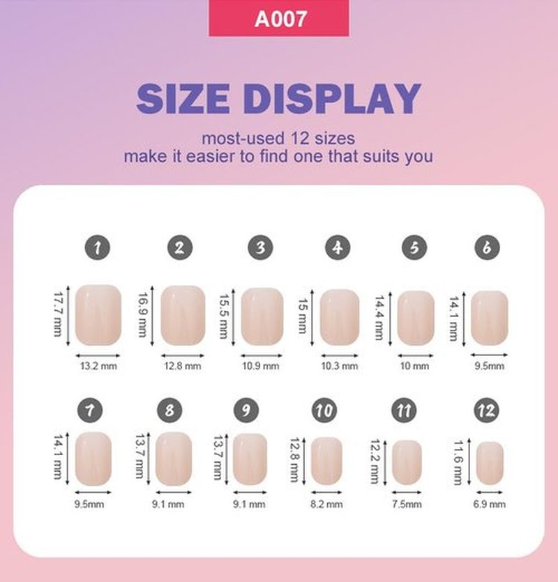 12Packs 288Pcs Square Press on Nails Short Square Fake Nails Glossy Nature False Nail Tips Solid Color Acrylic Nails Press ons Nail Kit for Women Girls Daily Wear Manicure 12 Colors
