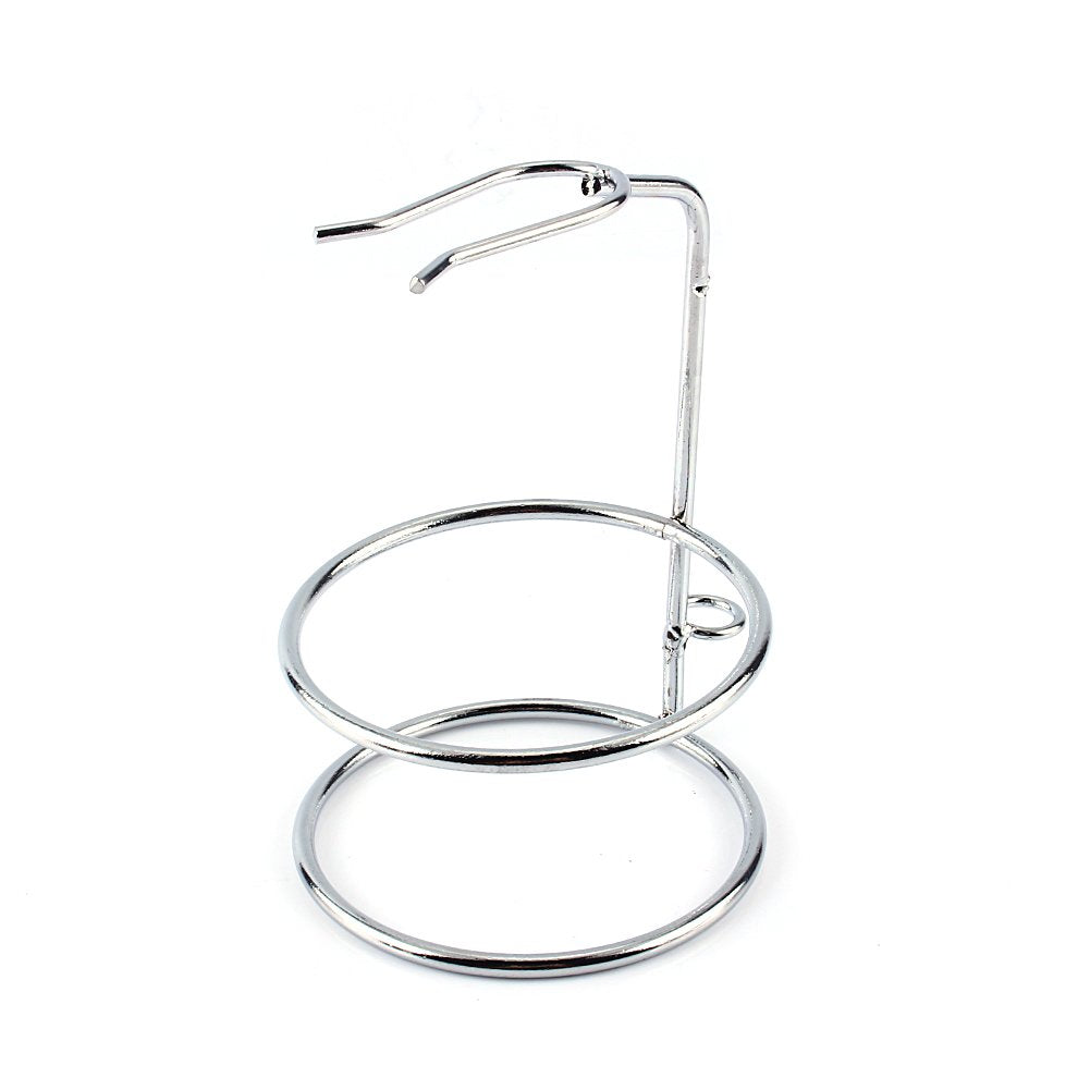 Stainless Steel Shaving Brush Stand, Black Shaving Bowl Holder, Dual Purpose Organizer for Men Wet Shaving Kit, Classic Gift