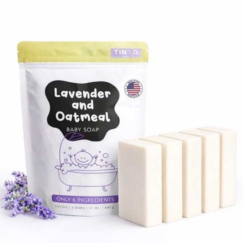 Skiennix Baby Soap Bar - Natural Lavender Soap for Sensitive Skin | Vegan & Organic | 5 Bars