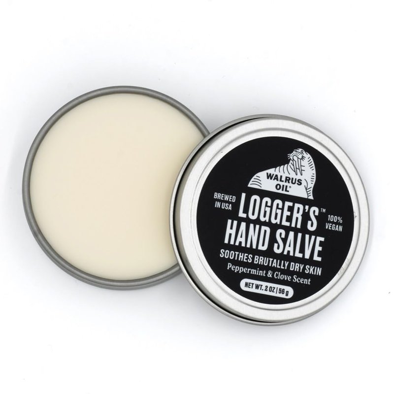 Walrus Oil - Logger's Hand Salve Cream | 100% Vegan, Beeswax-Free, 2oz - Nourishing Coconut & Cocoa Butter Blend