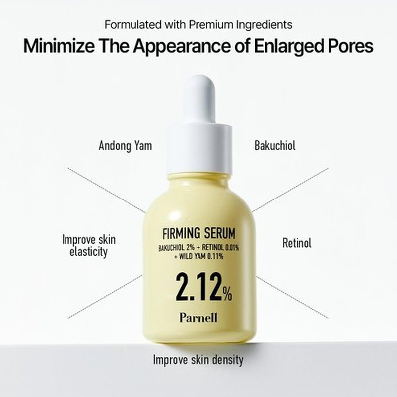 Parnell Bakuchiol Serum - Plant-Based Anti-Aging & Firming Treatment with Wild Yam | 1.01 fl. oz