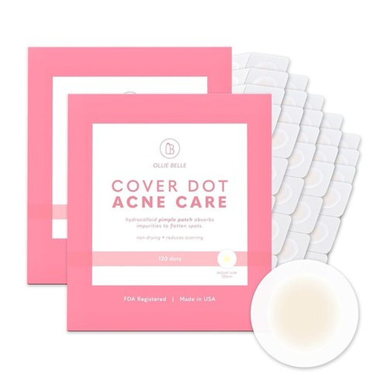 SMARTMED Ollie Belle Cover Dot Acne Care Skin Blemish Treatment with Hydrocolloid | Clear, Waterproof Patch (240 dots)