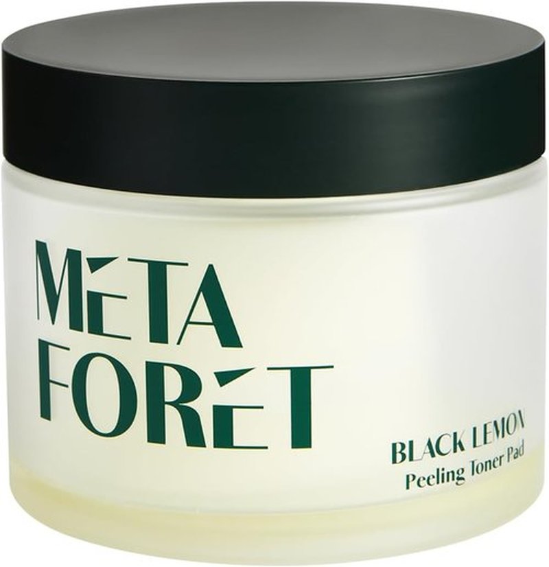 METAFORET Black Lemon Peeling Toner Pads - 60 Exfoliating Sheets for Gentle Skin Renewal & Hydration