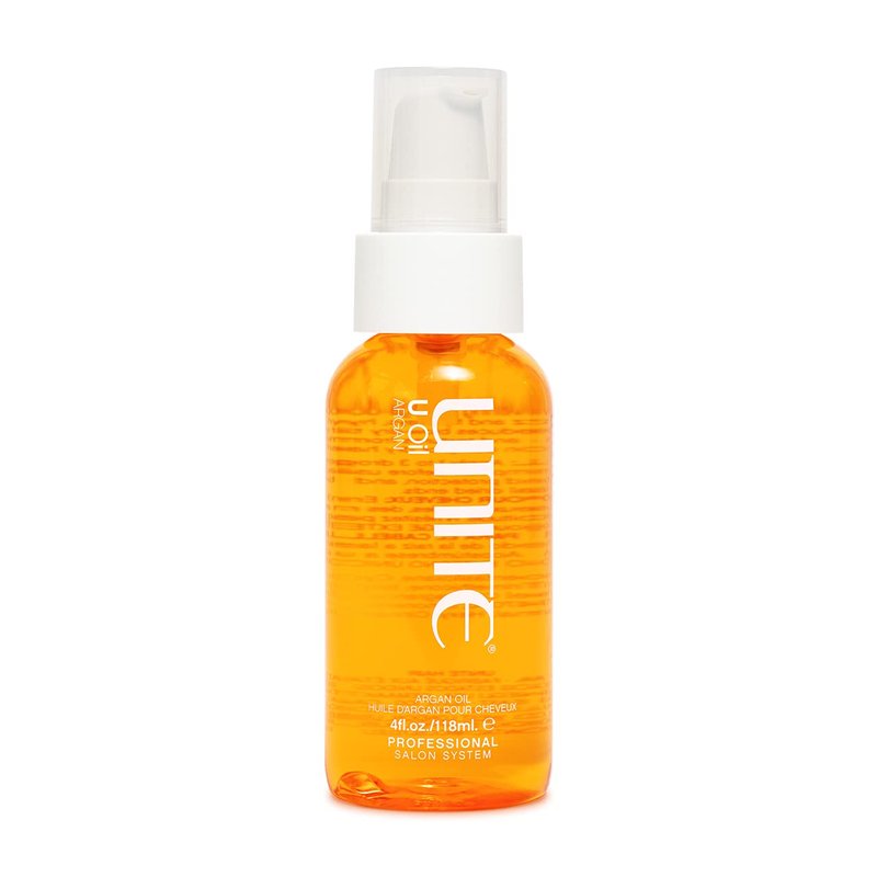 UNITE Hair U Oil – Argan Infused Hair Oil for Hydration & Shine – Lightweight Frizz Control, 4 Fl Oz