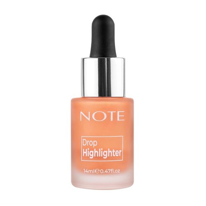 Note Cosmetique Liquid Highlighter - Buildable Coverage, Lightweight Creamy Formula - 03 Candle Light - 0.47 oz