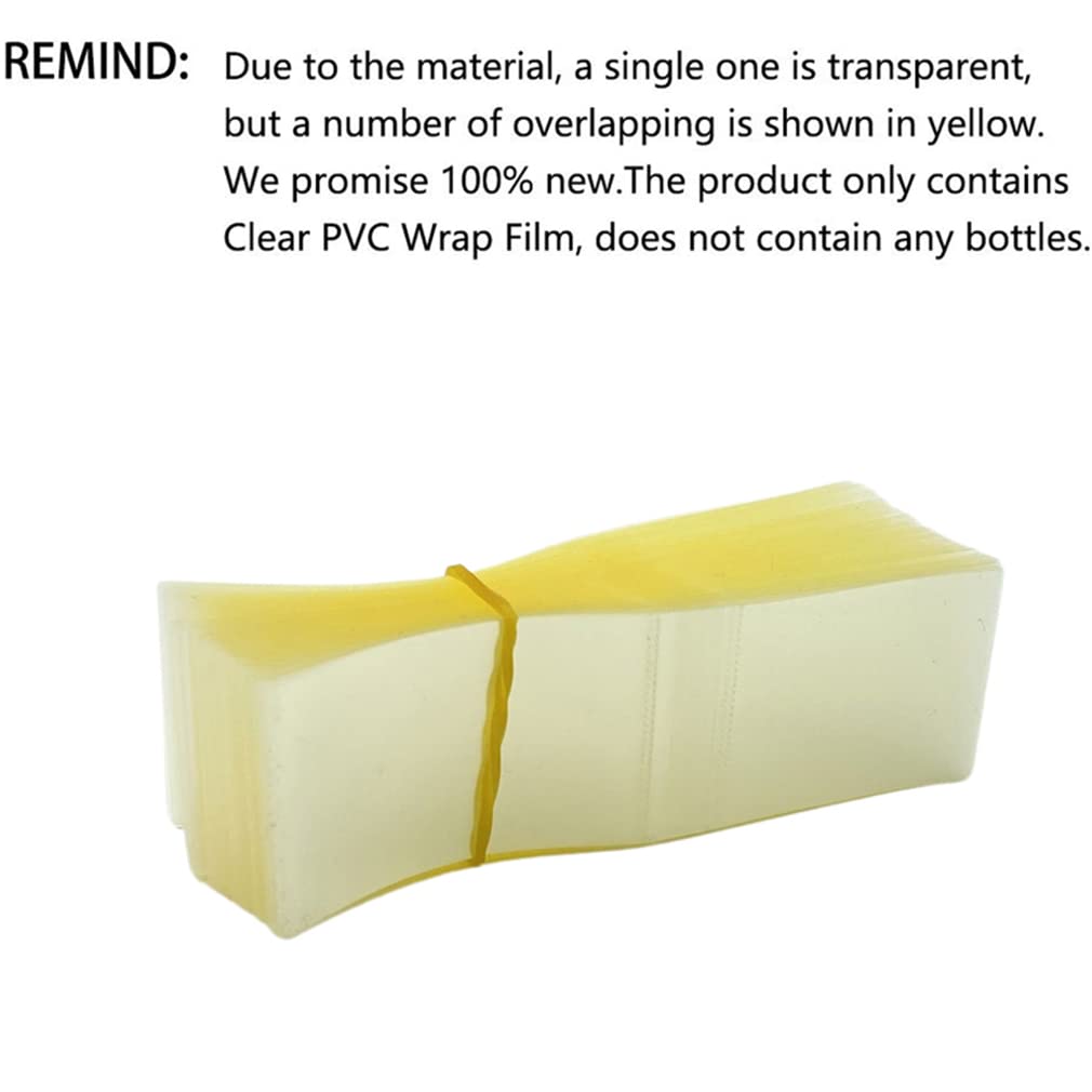200Pcs Heat Shrink Wrap Film Shrink Seal Bands for 2oz/60ml Aluminum Tin Jar, Easy to Use, Make Products More Professional (For 60g Aluminum Jar)