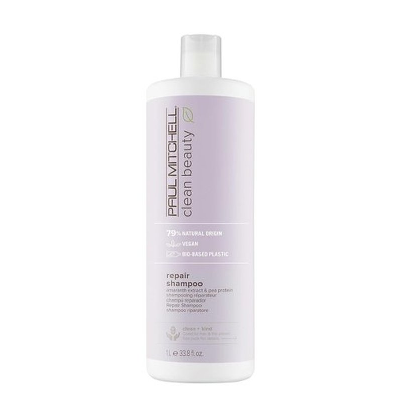Paul Mitchell Clean Beauty Repair Shampoo - Strengthens & Protects Damaged Hair | 10.1 Fl Oz