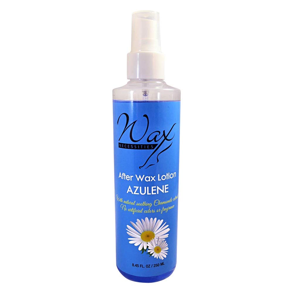 Waxness After Wax Lotion Azulene 8.45 oz (250 ml) – Lightweight Non-Greasy Post Wax Lotion, Fast Absorbing with Chamomile Extract – Made in Italy