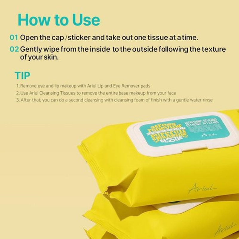 Ariul Purefull Gentle Cleansing Wipes – Soothing & Hydrating Makeup Remover Wipes, Non-Sticky Fresh Finish, Mild Acidic pH, Effective Cleansing, Korean Skincare (80 Sheets x 2 Pack)
