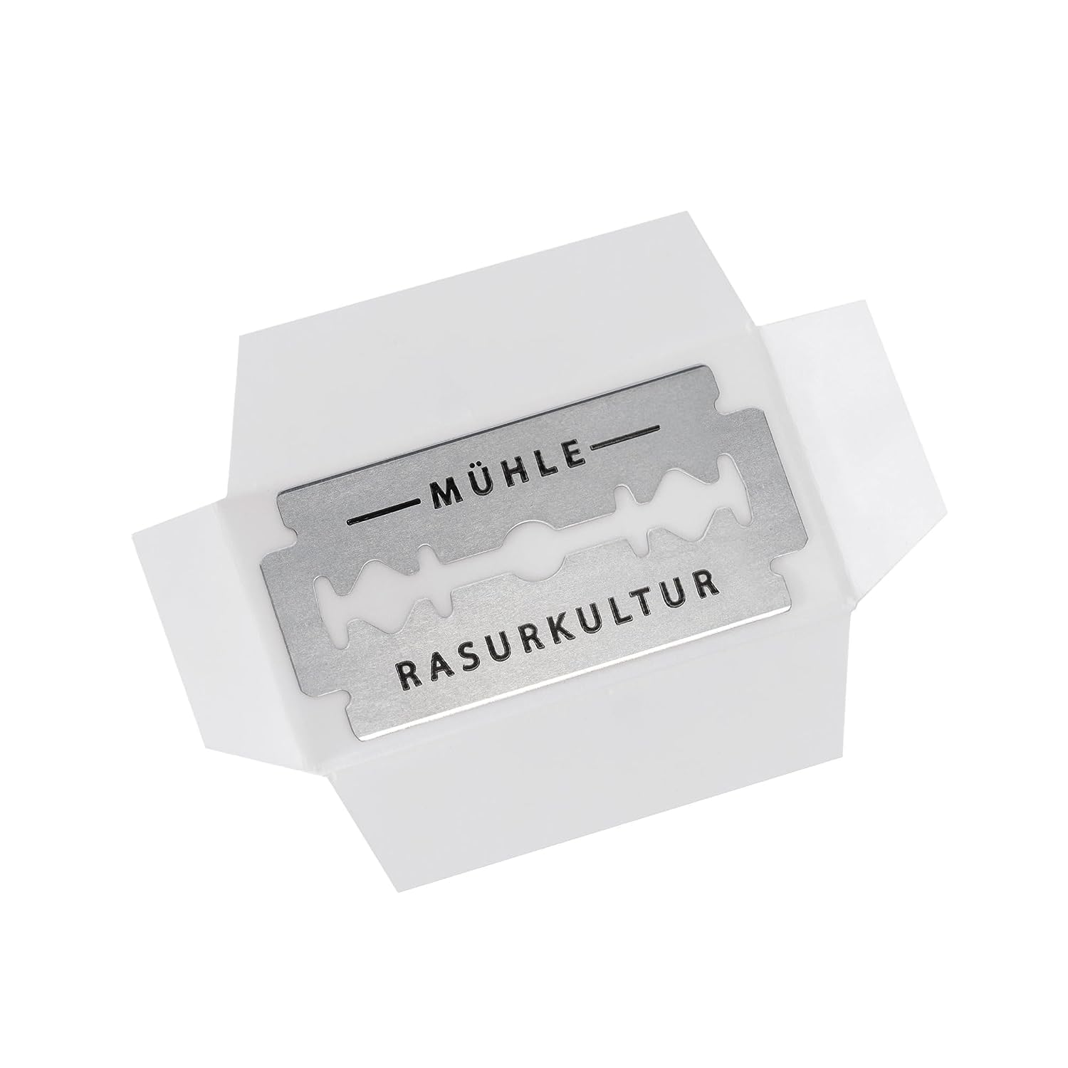 MÜHLE Rytmo Shaving Set 8 Pieces - Brush, Slicer and Stand Chrome-Plated Base, Blade, Soap, Cloth, After Shave - Elegant Ash
