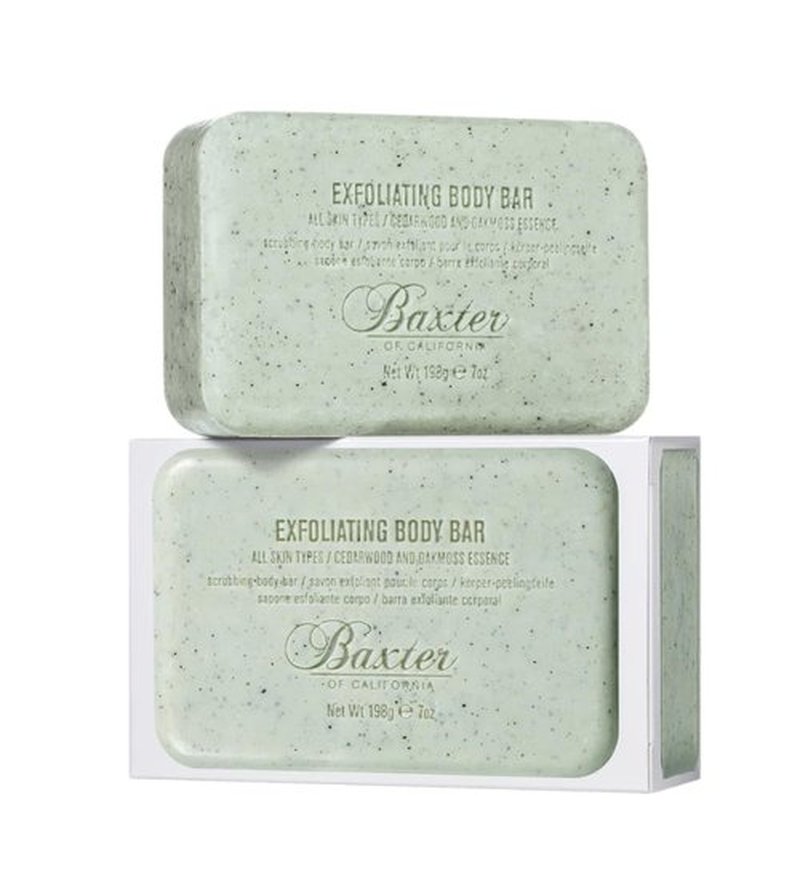 Baxter of California Exfoliating Body Bar Soap - Deep Cleansing & Moisturizing with Cedarwood & Oak Moss | 7 Ounce