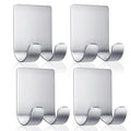 Fotosnow Razor Holder for Shower Shaver Hook Hanger Stand Self Adhesive Stainless Steel Utility Storage Hook Shower Hook for Razor,Bathroom Kitchen Organizer-4 Packs