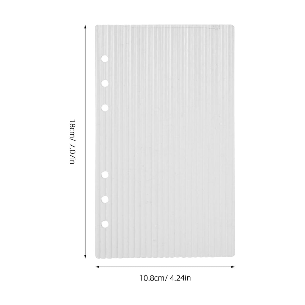 Clear A6 Binder Cover, 6 Ring Transparent Acrylic Planner Protector Shell, Minimalist Refillable 6 Hole A6 Notebook Cover for Budget Binders, Journals & Office Planners (8.27" x 5.91") (A6)
