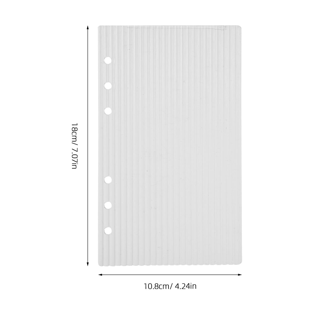 Clear A6 Binder Cover, 6 Ring Transparent Acrylic Planner Protector Shell, Minimalist Refillable 6 Hole A6 Notebook Cover for Budget Binders, Journals & Office Planners (8.27" x 5.91") (A6)