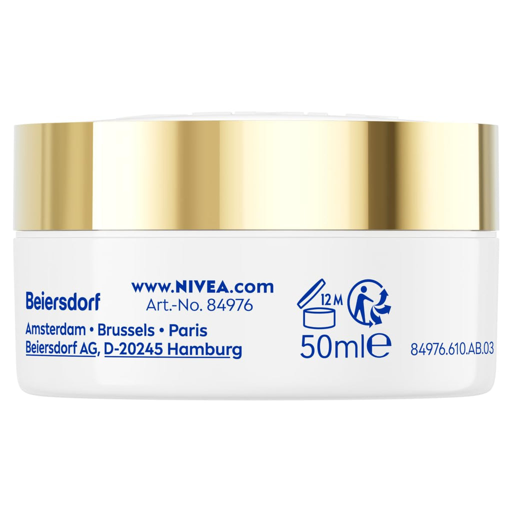 NIVEA Q10 Anti-Wrinkle Nourishing Daily Face Cream for Mature and Dry Skin, Enriched with Coenzyme Q10 and Natural Oils to Support Firmness, Smoothness, and Long-Lasting Hydration, 50 ml