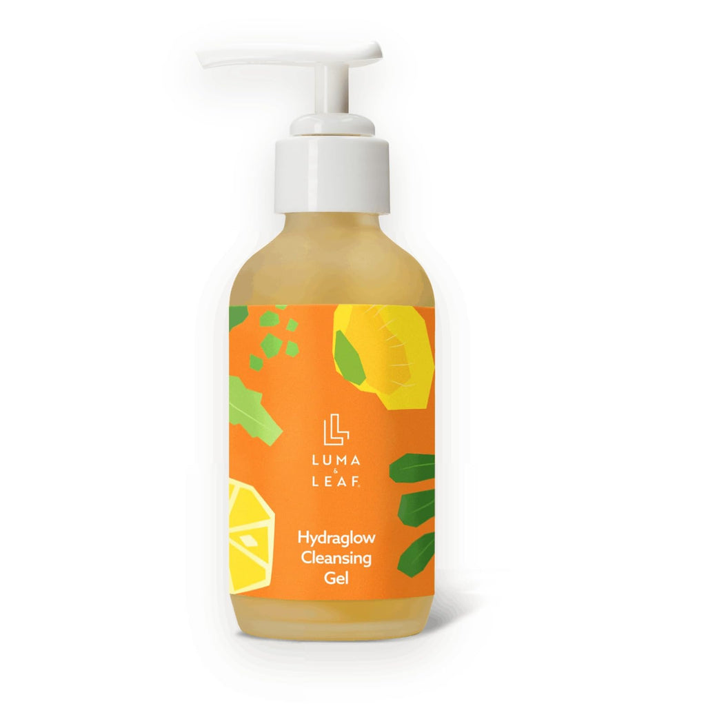 Vitamin C Face Wash for Dark Spots, Brightening Exfoliating Gel Cleanser with Enzyme & Hyaluronic Acid, Daily Facial Cleanser for Dull Skin & All Skin Types, Vegan 3.8 fl oz - Luma & Leaf