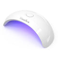 MelodySusie Pocket-Sized LED UV Nail Lamp with Ultra-Lightweight Design, P-ART04 UV Light Cures All Soft Gels at Home, Especially Instant Nails, Semi-Cured Gel, Base Coat & Top Coat (White)