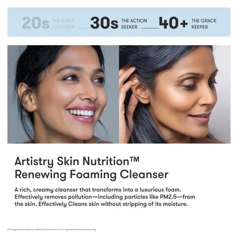 Art Stry Skin Nutrition Renewing Foaming Cleanser - Gentle Formula for Radiant Skin | 125ml