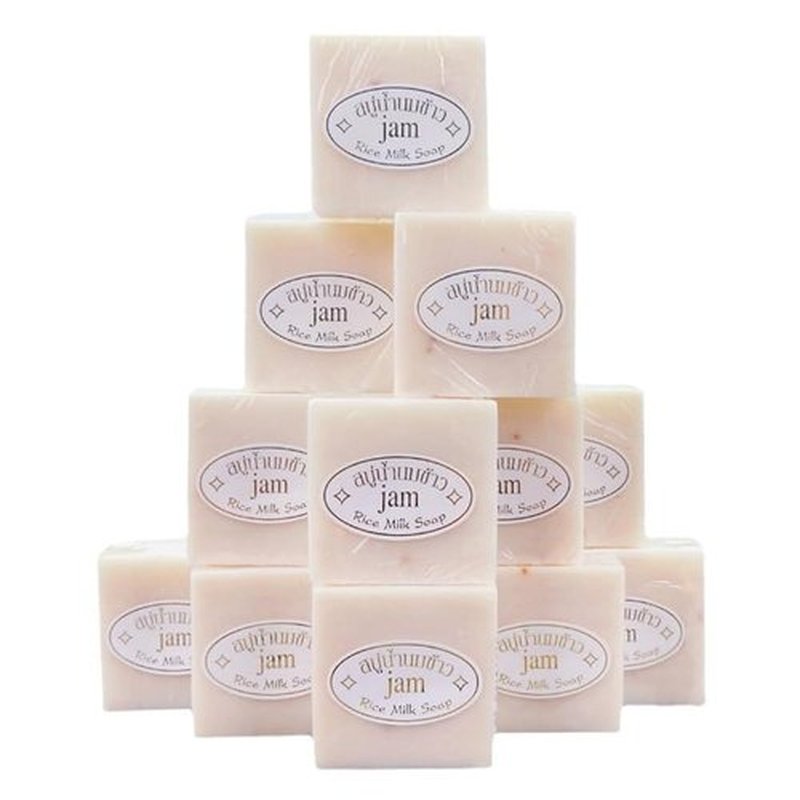 Maruomiki Thai Rice Soap 6 Pieces 13.76 oz Total Cleansing Facial Bath Soap Handmade Cold Craft Wedding Gift (6)