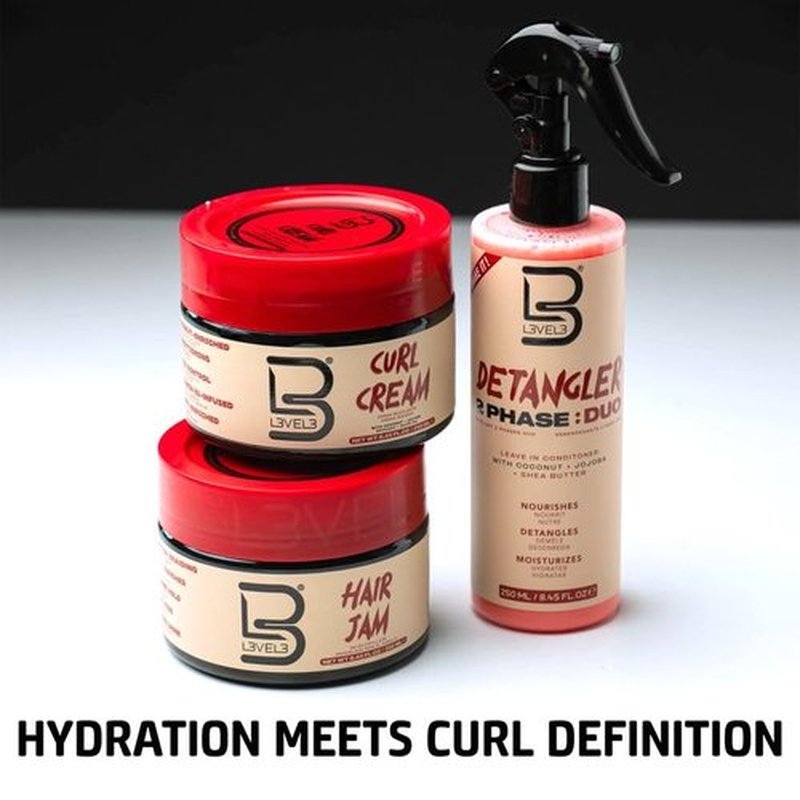 L3 Level 3 Hair Braiding Jam - Lock In Moisture While You Style - Frizz Control Braid Gel for all Hair Types