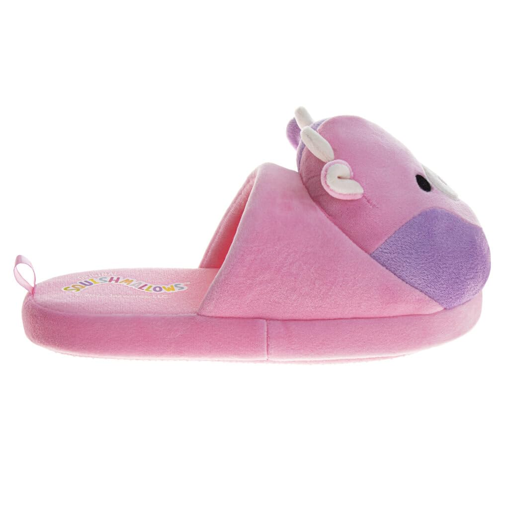 Squishmallows Slippers Sandals Warm Comfort Soft Slippers House Sandal- Patty the Cow (size 2-3 Big Kid)
