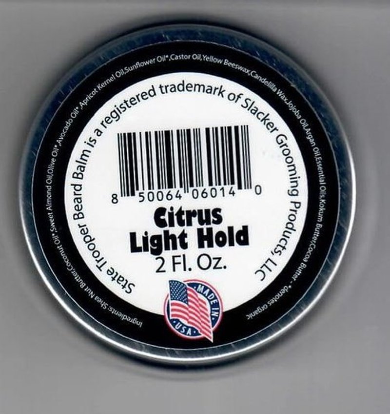 State Trooper Beard Balm Conditioner - Natural Citrus Scent | 2 oz for Soft, Manageable Facial Hair